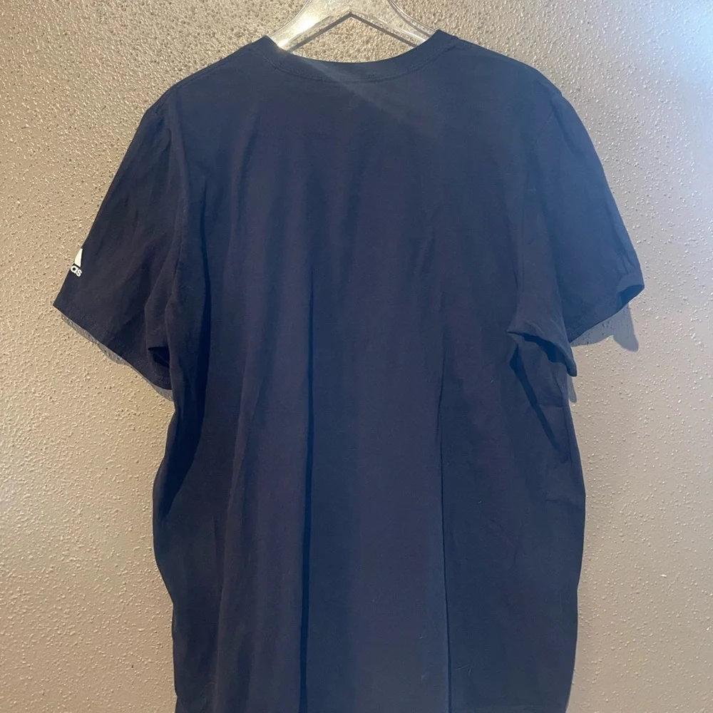 Adidas Amplifiers Tee with Multicolored Logo